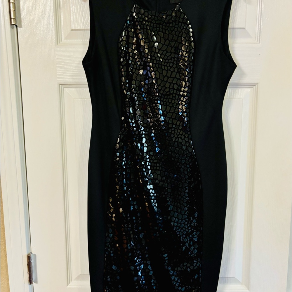 Elegant Black Sequin Dress